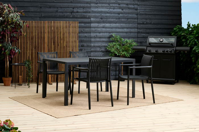 Trädgårdsstol Wien Svart Sunlife